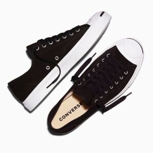 BRAND NEW Converse Jack Purcell Black and White Sneakers